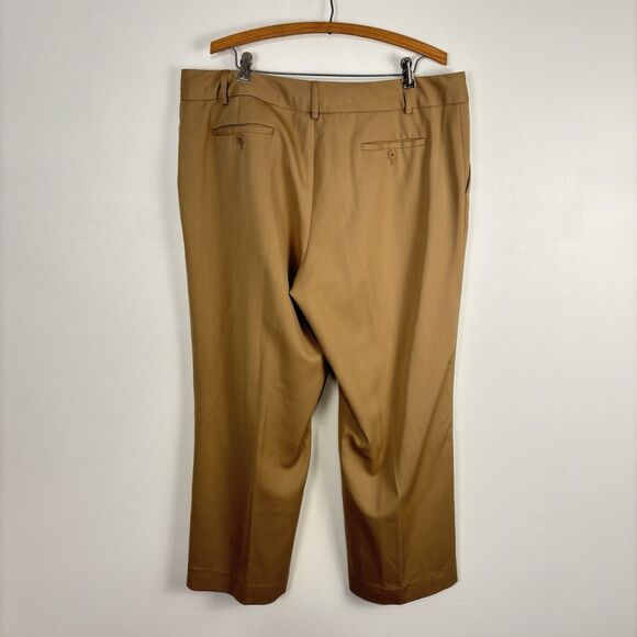 Talbots Women’s 16 Signature Pants Khaki Tan Trousers Button Damage - Picture 3 of 6